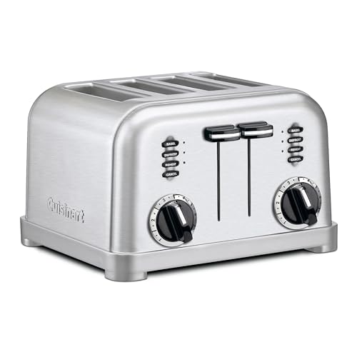 Cuisinart Stainless Steel 4-Slice Toaster with Extra-Wide Slots