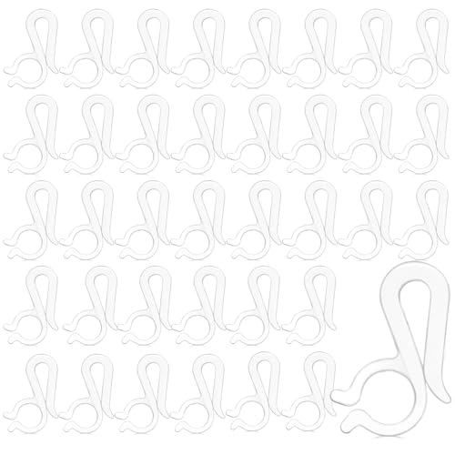Teenyyou 120 Pcs Clear Outdoor Christmas Light Clips Hooks for Gutter & Shingles