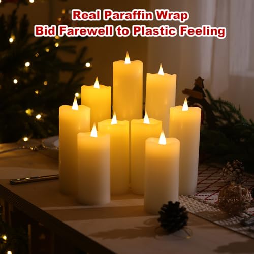 Rechargeable Flameless Candles with Remote & Timer - Safe LED Candle Set