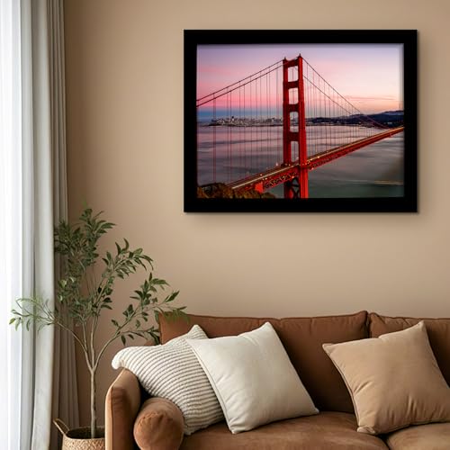 Black 18x24 Inch Picture Frames Set of 6 Wall Gallery Photo Frames