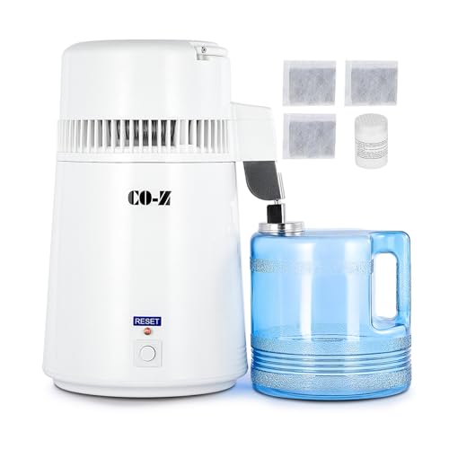 Water Distiller 1.1 Gallon Countertop Purified Water Maker - White 4L