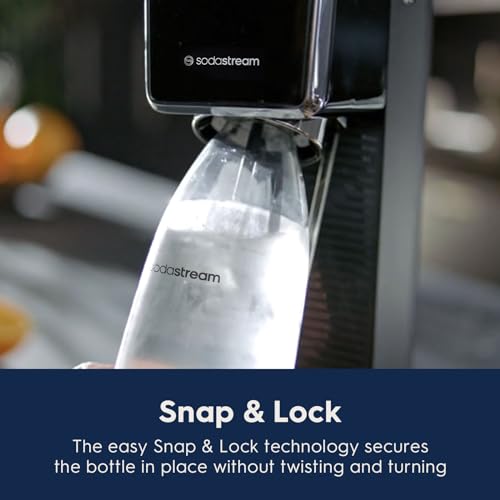 SodaStream ART Sparkling Water Maker Starter Kit Black - Includes CO2 Cylinder & Bottles