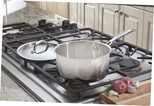 Cuisinart Chef's Classic 2-Quart Stainless Steel Saucepan with Cover - Silver