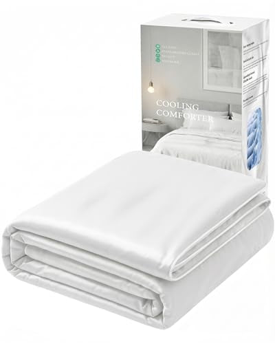 Gofuch White King Cooling Comforter 106x90in - Breathable Summer Sleep Blanket