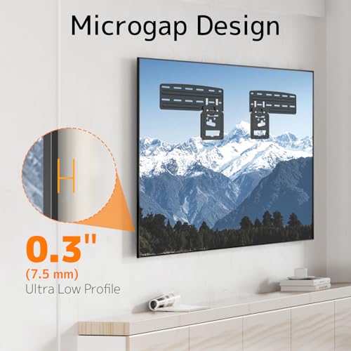PUTORSEN 85 Inch Slim Wall Mount for Samsung Neo QLED & Frame TVs - Max 132 lbs