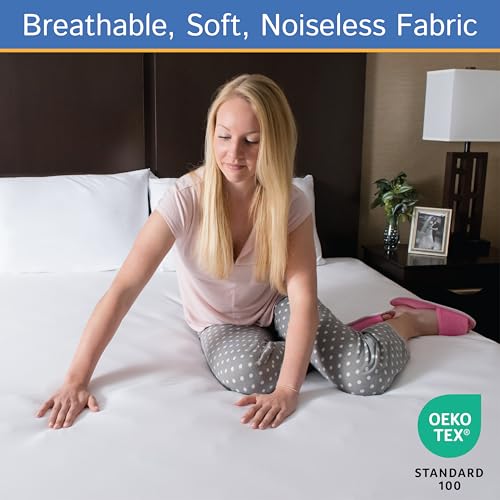 Queen Waterproof Mattress Protector Encasement 8-11 Inch Depth Hypoallergenic Cover
