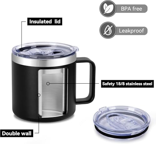 Best Grandpa Ever Stainless Steel Travel Mug - 14 Oz Dad Gift