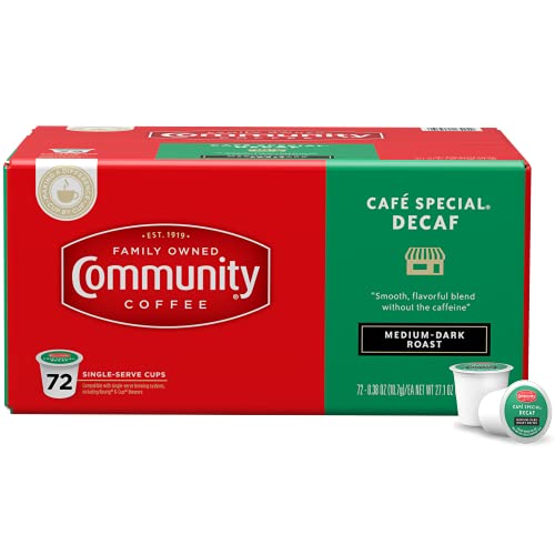 Café Special Decaf Coffee Pods - Medium Dark Roast, 72 Count, Compatible with Keurig 2.0