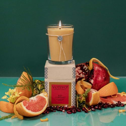 Red Currant Aromatic Candle - 6.8 oz Soy-Blend Wax, Gift Boxed