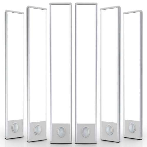 Everdoss 16 Inch Wireless Rechargeable Under Cabinet LED Light with Motion Sensor - White