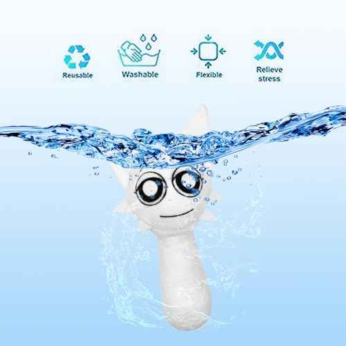 Plush Toys, Horror Games Plushies Toy for Fans, Soft Stuffed Animal Pillow Figure Doll Christmas Birthday Gifts for Adult Kids (Gray+Orange)