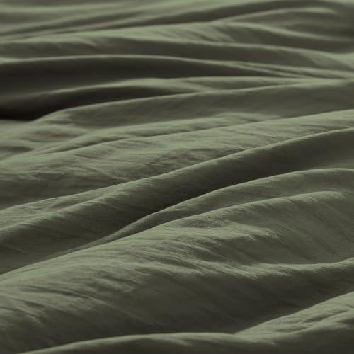 Army Olive Green King Size Comforter Set - 3 Pieces Soft Bedding WRENSONGE