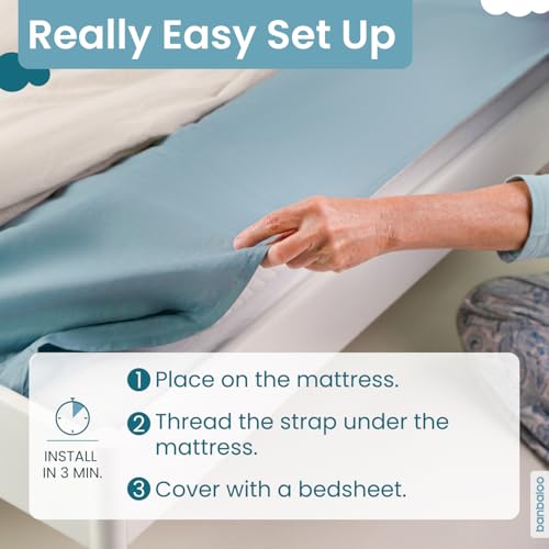 Toddler Bed Bumper Guard - Classic 53" Foam Bed Rail for Twin, Full, Queen & King Beds