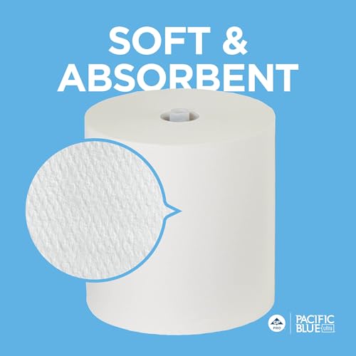 Georgia-Pacific Pacific Blue Ultra 8-Inch High-Capacity Recycled Paper Towel Rolls, 3 Rolls