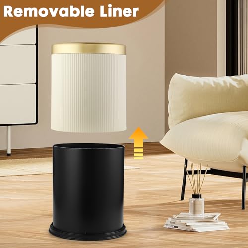 Automatic Bathroom Trash Can with Lid - Motion Sensor, 2.8 Gallon, White