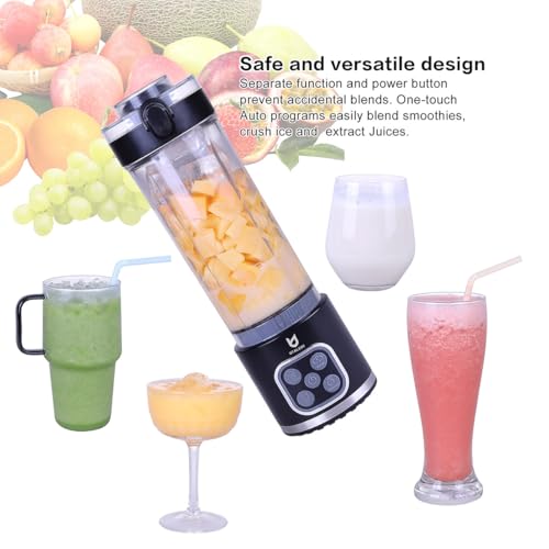 UTALENT Cordless Portable Blender 700W - Ice Crush, 25oz, 4 Modes, USB Rechargeable
