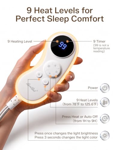 Ultrasoft Electric Blanket Twin 460 GSM Faux Fur with Grey Variation