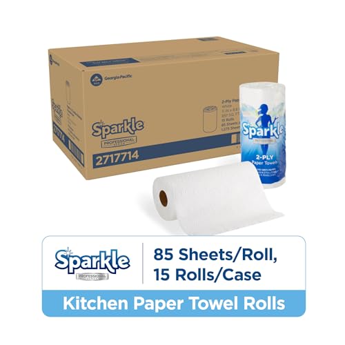 Georgia-Pacific Sparkle 2-Ply Perforated Paper Towels - White, 15 Rolls
