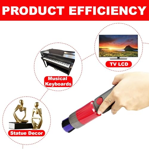Dyson V7 V8 V10 V11 V15 Vacuum Attachments with Dryer Cleaning Tool — Flexible Extension Hose & Brush Kit