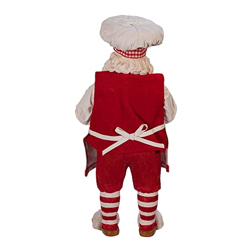 Gingerbread Chef Santa Figurine - 11-Inch Kurt S. Adler Christmas Decor