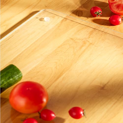 24 Inch x 18 Inch Tempered Glass Cutting Board - Large Kitchen Countertop Protector