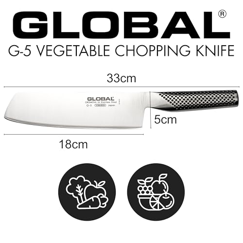 Global 7-Inch Vegetable Knife - Japanese Nakiri Style Kitchen Utensil