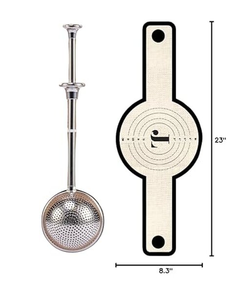 Introducing The Easy-Lift Dutch Oven Silicone Bread Sling & Scoop & Dust Flour Sifter Combo. A Premium Sourdough Bread Mat & Artisanal Flour Dusting Wand Bread Baking Supplies Set (2pcs)