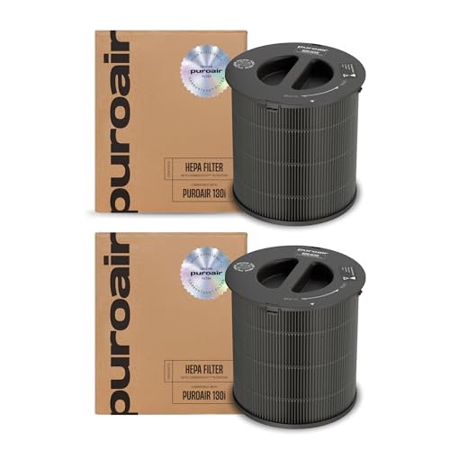 PuroAir 130i Replacement HEPA Air Filter 2-Pack - Genuine Indoor Air Purifier Filter