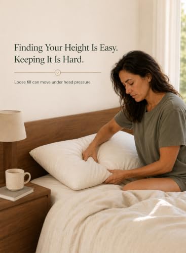 Adjustable Memory Foam Side Sleeper Pillow with Removable Booster - Queen