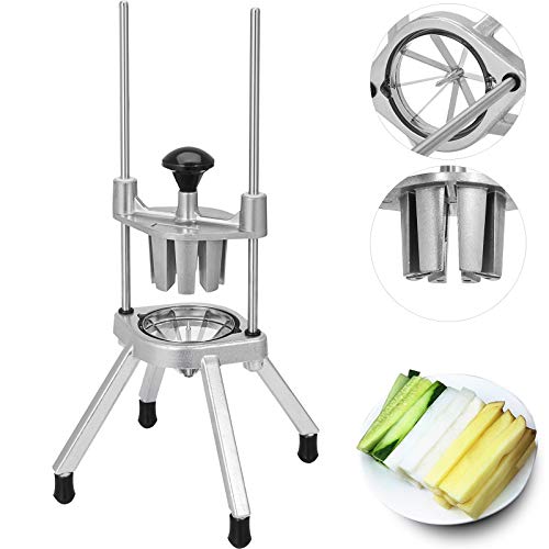 VEVOR 1 Blade 8-Section Commercial Fruit Wedger Stainless Steel Lemon & Lime Slicer