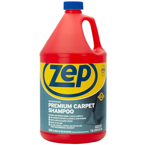 Zep Premium Carpet Shampoo 1 Gal - Deep Cleaning & Stain Removal - Case of 4 - Variation 1