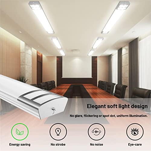 ANTLUX 4ft LED Linear Flush Mount Light 50W 5600lm 5000K Kitchen Ceiling Fixture