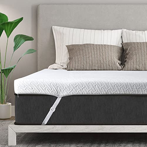 VALUXE 3 Inch Gel Memory Foam Mattress Topper Twin XL Size High