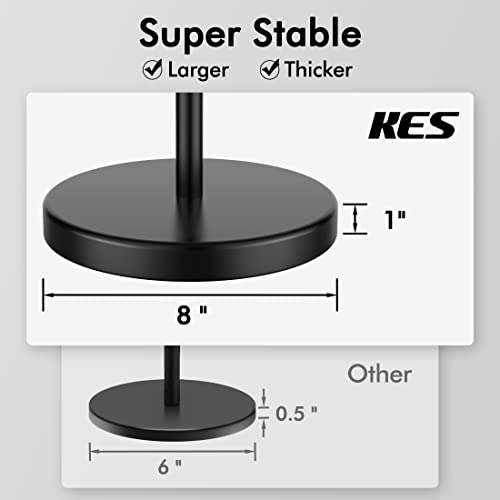 KES Freestanding Bathroom Toilet Paper Holder Matte Black 20.2" H, Rustproof Stainless Steel