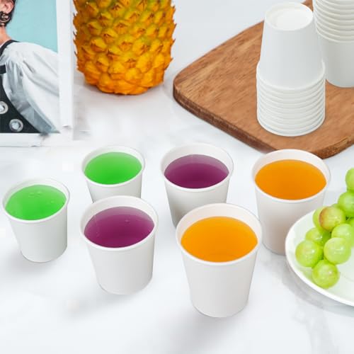 SIUQ 1200 Pack 3 oz Disposable Paper Cups - Small Mouthwash & Drink Cups