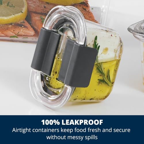 14-Piece Food Storage Container Set - Leak-Proof BPA-Free Plastic Lids