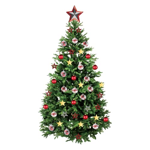 Kasubeso Large Christmas Tree Wall Decal 66x35 in - Removable DIY Holiday Wall Decor