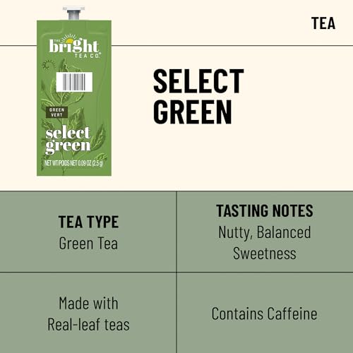 Flavia Bright Tea Select Green Tea Freshpacks for Flavia Brewers (Case of 100)