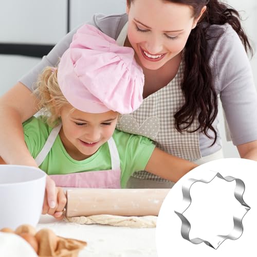 10PCS Stainless Steel Plaque Frame Cookie Cutters - Variety Shapes Fondant Cutters for Baking,Wedding,Birthday,Christmas,Metal Biscuit Molds for DIY Decorations