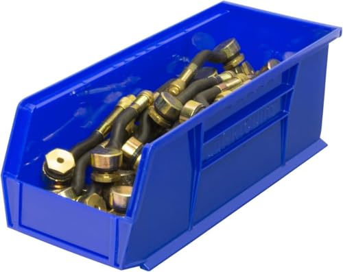 Akro-Mils Stackable Plastic Storage Bins - Blue, 12 Pack, Garage & Warehouse Organization (Variation: Blue / Storage Bins Only)