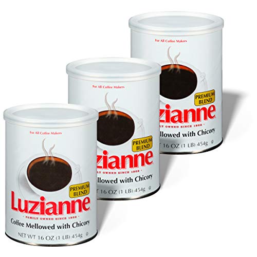 Dark Roast Ground Coffee & Chicory Set - 16 Ounce Pack of 3 Variation of THIS listing
