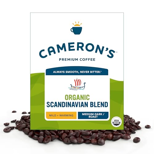 Organic Scandinavian Blend Whole Bean Coffee - 4 Pound Pack - Handcrafted & Sustainable