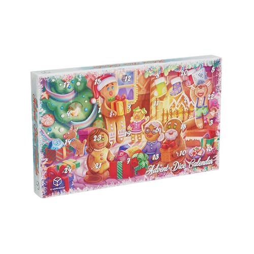 Q Workshop Advent Dice Calendar 2025 – 24 Day RPG Dice Countdown w/ 8‑Piece Holiday Set