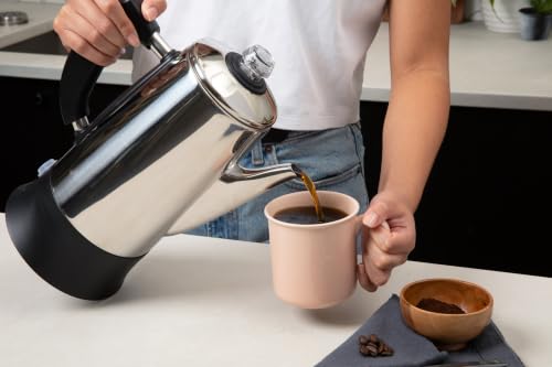 Alpha Living 12-Cup Electric Coffee Percolator Stainless Steel - Easy Brew