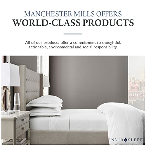 Envirosleep Dream Surrender Medium Support Pillow Set - Hypoallergenic Cotton Shell, Pack of 2, Standard Size, Hotel & Home Use