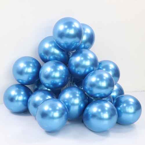 Blue Balloons in different sizes 5 10 12 18inch-134pcs Metallic Chrome Blue Balloons for Garland Arch£¬Baby Shower Graduation Wedding Anniversary Gender Reveal Birthday Party Decorations