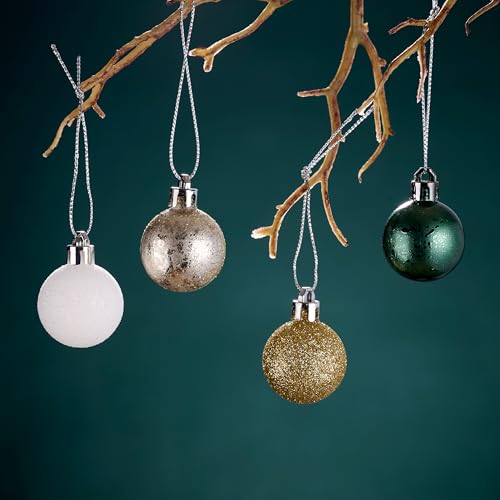DecorbyHannah Green & Gold Mini Christmas Ornaments Set - 49 Pieces