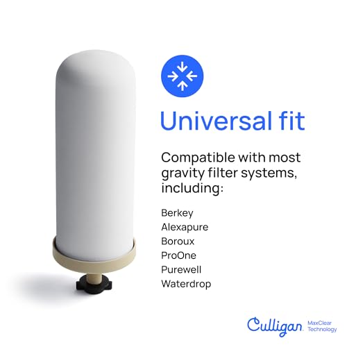 Gravity Water Filter Replacement 1-Pack for Microplastics Lead PFAS Reduction
