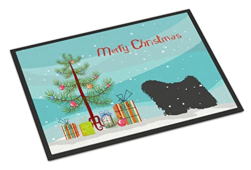 Puli Doormat 24x36 Inch Christmas Tree Rug Indoor Outdoor Non Slip Washable