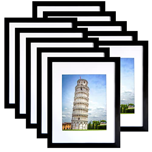 SESEAT Black 11x14 Inch Picture Frame Set of 10 Wall Mountable Photos